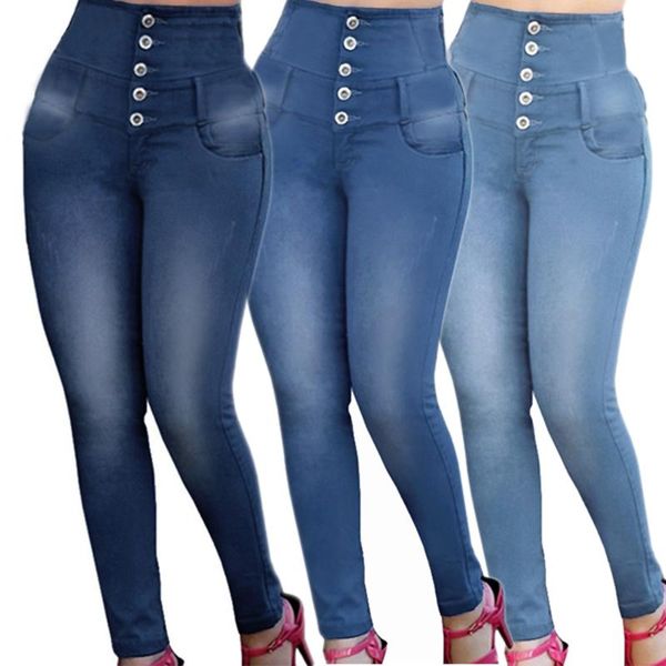 women's jeans 2021 women stretch waist casual straight-breasted denim pants femme slim solid trourse plus size, Blue
women's jeans 2021 women stretch waist casual straight-breasted denim pants femme slim solid trourse plus size, Blue