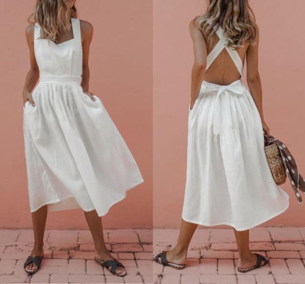 2021 summer new back out long women robe femme white red black pink a-line beach es 4 nxaz, Black;gray
2021 summer new back out long women robe femme white red black pink a-line beach es 4 nxaz, Black;gray