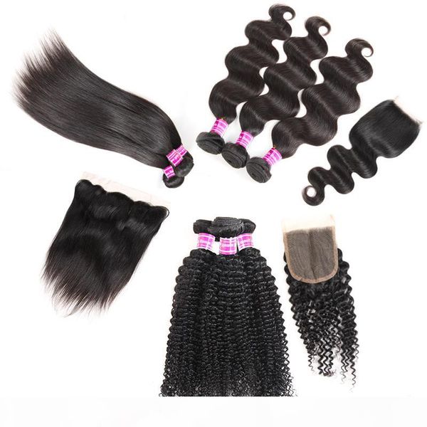 brazilian virgin hair straight human hair weaves bundles with closure kinky curly bundles with frontal extensions weft factory direct sale, Black
brazilian virgin hair straight human hair weaves bundles with closure kinky curly bundles with frontal extensions weft factory direct sale, Black