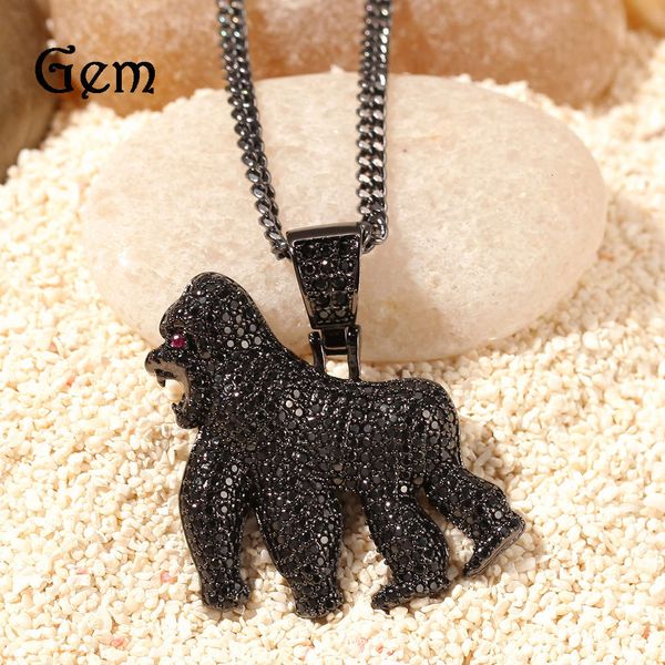 new hip hop king kong roar gorilla zircon pendant walking gorilla 14k gold plated jewelry, Silver
new hip hop king kong roar gorilla zircon pendant walking gorilla 14k gold plated jewelry, Silver