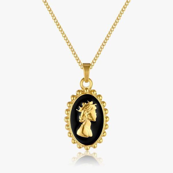 pendant necklaces enamel portrait queen elizabeth necklace stainless steel coin for women gold metal medallion choker collier, Silver
pendant necklaces enamel portrait queen elizabeth necklace stainless steel coin for women gold metal medallion choker collier, Silver