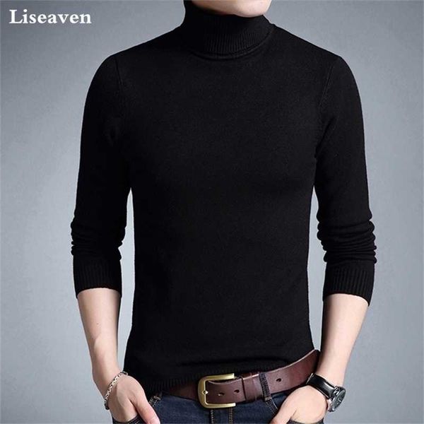 liseaven winter warm sweater men turtleneck brand mens sweaters slim fit pullover men knitwear double collar pullovers 201221, White;black
liseaven winter warm sweater men turtleneck brand mens sweaters slim fit pullover men knitwear double collar pullovers 201221, White;black
