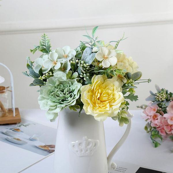 decorative flowers & wreaths silk rose bouquet artificial peony for home wedding decoration plastic fake centerpieces diy fabric
decorative flowers & wreaths silk rose bouquet artificial peony for home wedding decoration plastic fake centerpieces diy fabric