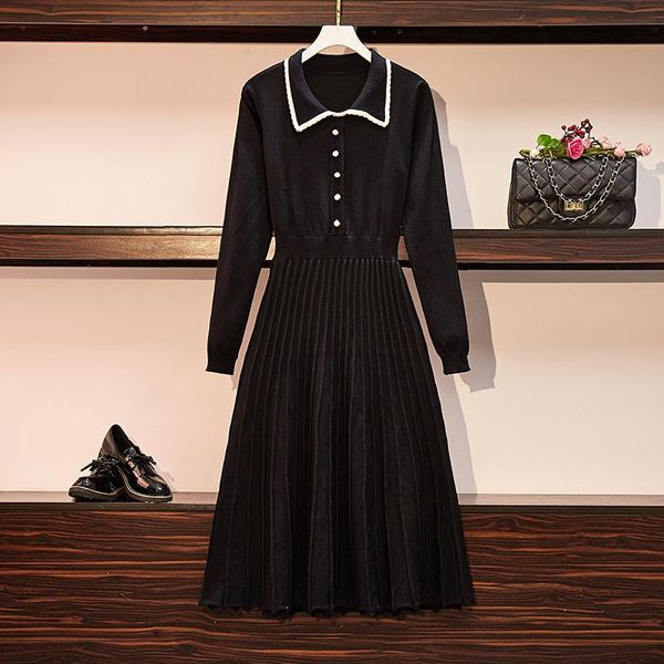 casual dresses jsxdhk 2021 autumn winter women knitted pleated dress long sleeve korean streetwear elegant sweater robe femme, Black;gray
casual dresses jsxdhk 2021 autumn winter women knitted pleated dress long sleeve korean streetwear elegant sweater robe femme, Black;gray