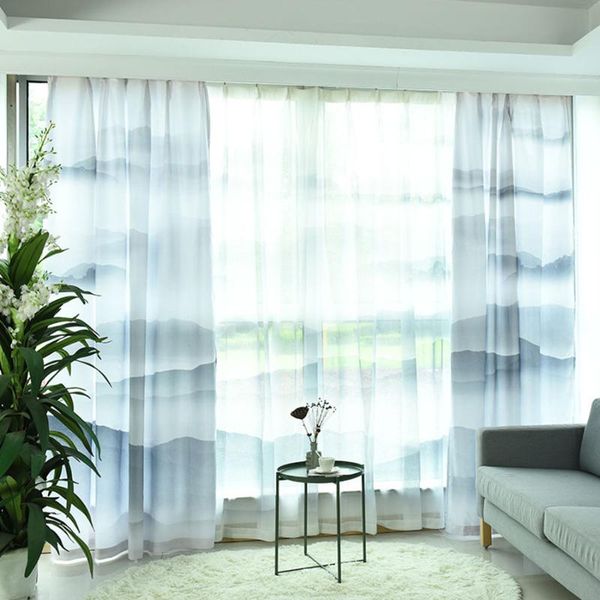 curtain & drapes chinese ink landscape digital printing window screen tulle gray blue half shade cloth for bedroom blind #4
curtain & drapes chinese ink landscape digital printing window screen tulle gray blue half shade cloth for bedroom blind #4