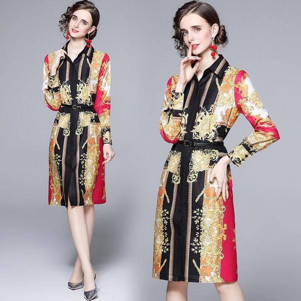 casual dresses simgent vintage blouse dress woman long sleeve turn down collar knee length printing elegant clothing vestidos sg110094, Black;gray
casual dresses simgent vintage blouse dress woman long sleeve turn down collar knee length printing elegant clothing vestidos sg110094, Black;gray