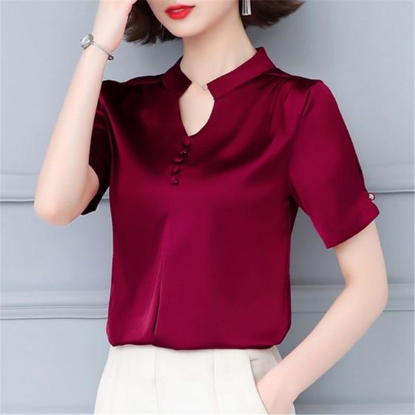 2021 new fashion summer women and blouses ladies chiffon solid color plus size short sleeve v neck shirts blusas clothing, White
2021 new fashion summer women and blouses ladies chiffon solid color plus size short sleeve v neck shirts blusas clothing, White