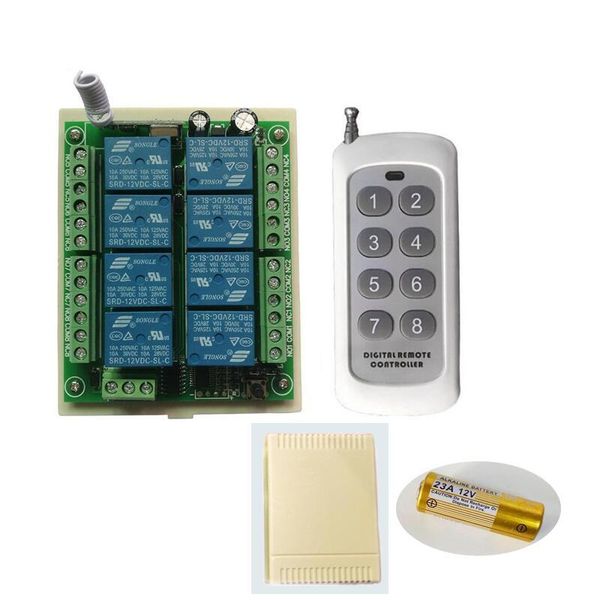 remote controlers universal dc12v 24v 8channel rf wireless radio control system receiver + transmitter relay 10a lighting power
remote controlers universal dc12v 24v 8channel rf wireless radio control system receiver + transmitter relay 10a lighting power