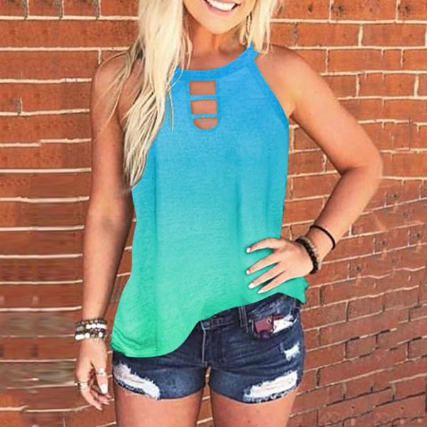 women's tanks & camis women summer tank gradient color vest halter sleeveless t shirts lady plus size clothing, White
women's tanks & camis women summer tank gradient color vest halter sleeveless t shirts lady plus size clothing, White
