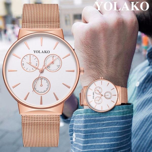wristwatches yolako brand men watch ultra thin stainless steel luxury male quartz sport casual relogio masculino, Slivery;brown
wristwatches yolako brand men watch ultra thin stainless steel luxury male quartz sport casual relogio masculino, Slivery;brown