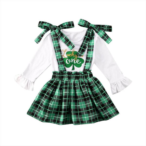 1 6y st.patricks day toddler baby kid girl clothes clover long sleeve t shirt green plaid skirts outfit children costumes, White
1 6y st.patricks day toddler baby kid girl clothes clover long sleeve t shirt green plaid skirts outfit children costumes, White