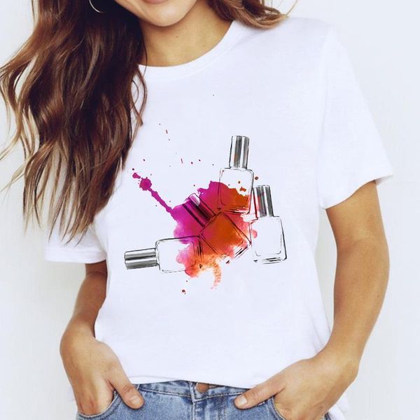 t-shirts for women short sleeve make up cute fingernail nail art clothing print lady graphic t shirt female tee t-shirt, White
t-shirts for women short sleeve make up cute fingernail nail art clothing print lady graphic t shirt female tee t-shirt, White