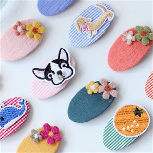 2021 new autumn and winter children's hair clip set korean embroidery cute cartoon bb clip hair accessories, Slivery;white
2021 new autumn and winter children's hair clip set korean embroidery cute cartoon bb clip hair accessories, Slivery;white