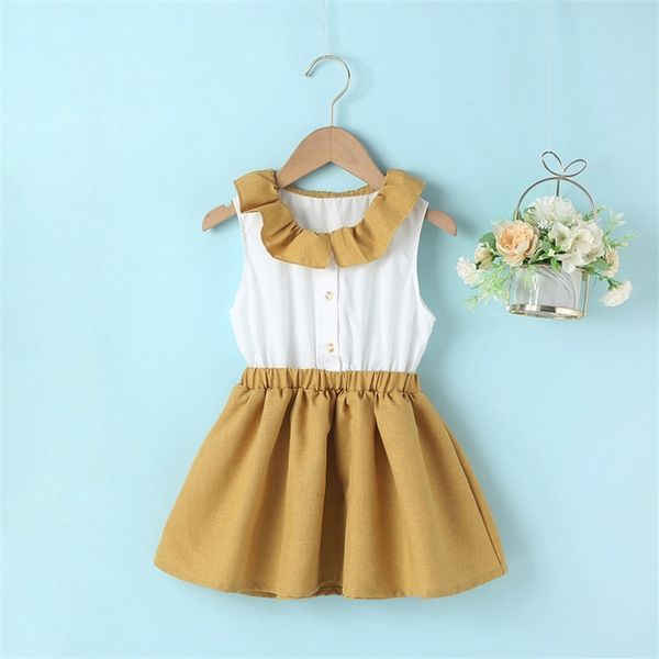 summer girls dress cotton sleeveless patchwork cute vestidos 18m-6t 210629, Red;yellow
summer girls dress cotton sleeveless patchwork cute vestidos 18m-6t 210629, Red;yellow