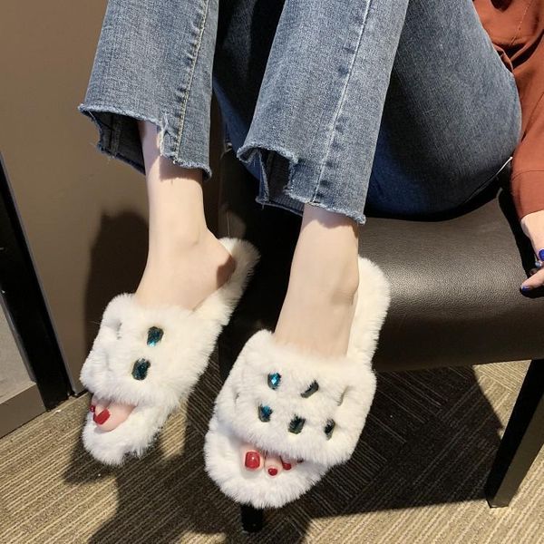 slippers plush winter woman slip on warm shoes flat female spring autumn house slipper crystal decor women furry, Black
slippers plush winter woman slip on warm shoes flat female spring autumn house slipper crystal decor women furry, Black