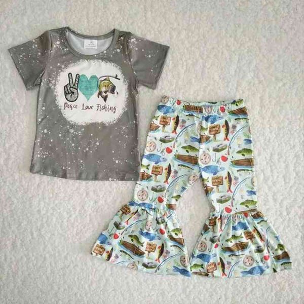 toddler cute infant girl fishing print short sleeve t-shirt cartoon bell bottom fashion baby outfit wholesale boutique clothes, White
toddler cute infant girl fishing print short sleeve t-shirt cartoon bell bottom fashion baby outfit wholesale boutique clothes, White