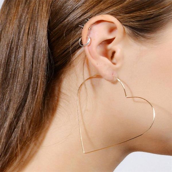 hoop & huggie women heart earrings fashion super large retro hollow exagerate beautiful girl ins, Golden;silver
hoop & huggie women heart earrings fashion super large retro hollow exagerate beautiful girl ins, Golden;silver