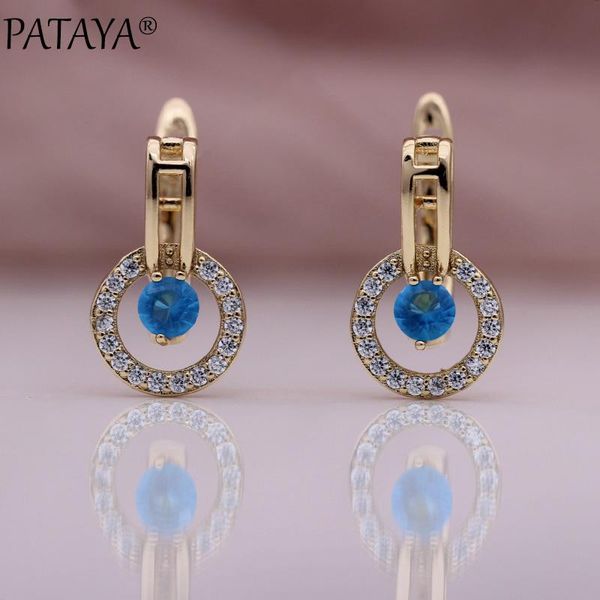 dangle & chandelier pataya sea blue round natural zircon earrings women hollow unique earring 585 rose gold romantic fine fashion jewelry, Silver
dangle & chandelier pataya sea blue round natural zircon earrings women hollow unique earring 585 rose gold romantic fine fashion jewelry, Silver