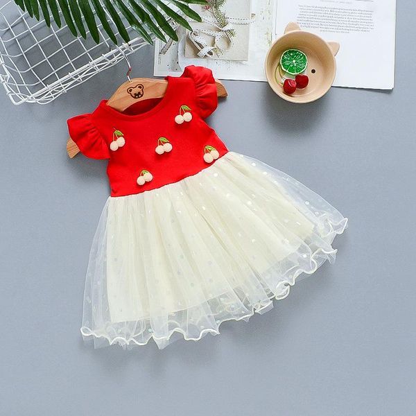 girl's dresses girls wedding party dress 1-5y grils cute clothing for children lace summer kids princess, Red;yellow
girl's dresses girls wedding party dress 1-5y grils cute clothing for children lace summer kids princess, Red;yellow