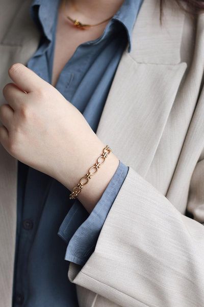link, chain unique design bangles summer stainless steel statement hollow thick bracelets street style women jewelry, Black
link, chain unique design bangles summer stainless steel statement hollow thick bracelets street style women jewelry, Black