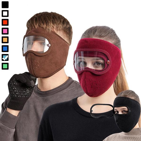 cycling caps & masks windproof anti dust face mask ski breathable fleece shield hood cap with hd goggles balaclava, Black
cycling caps & masks windproof anti dust face mask ski breathable fleece shield hood cap with hd goggles balaclava, Black