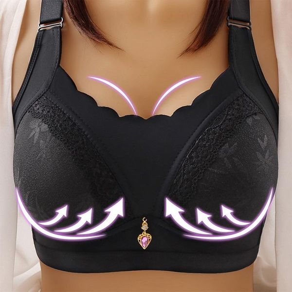 bras women bra seamless fashion no steel ring large size underwear thin comfortable solid color gathered high quality, Red;black
bras women bra seamless fashion no steel ring large size underwear thin comfortable solid color gathered high quality, Red;black