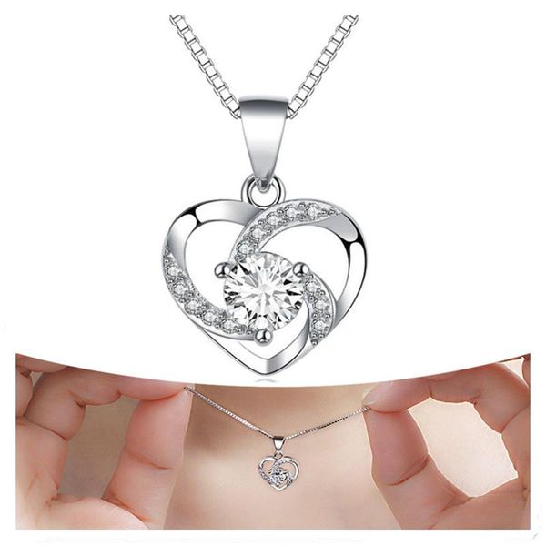 pendant necklaces shining crystal heart girls choker necklace for lady anniversary gift silver plated chain women jewelry
pendant necklaces shining crystal heart girls choker necklace for lady anniversary gift silver plated chain women jewelry