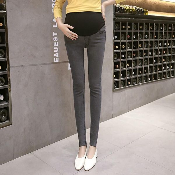 maternity bottoms spring pants pencil high stretch jeans korean fashion pregnant women nine-point abdomen pregnancy clothes, White
maternity bottoms spring pants pencil high stretch jeans korean fashion pregnant women nine-point abdomen pregnancy clothes, White