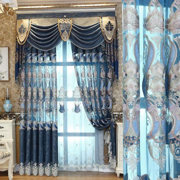 curtain & drapes european luxury blue curtains for living room high-end chenille velvet embroidered bedroom dining valance
curtain & drapes european luxury blue curtains for living room high-end chenille velvet embroidered bedroom dining valance