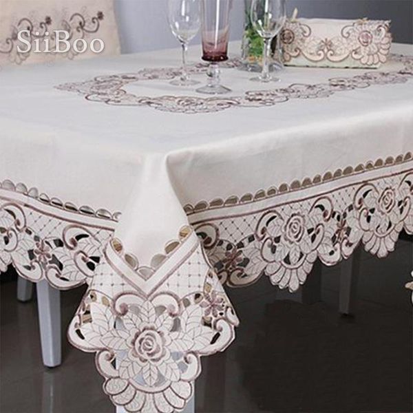 european style luxury white/brown floral embroidery hollow table cloth table cover,nappe de christmas decoration sp2544
european style luxury white/brown floral embroidery hollow table cloth table cover,nappe de christmas decoration sp2544