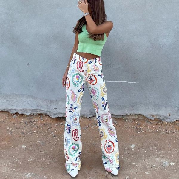 women's pants & capris 2021 women vintage printed hight-waist fashion elastic waist y2k flare trousers chic lady casual woman pantalon, Black;white
women's pants & capris 2021 women vintage printed hight-waist fashion elastic waist y2k flare trousers chic lady casual woman pantalon, Black;white