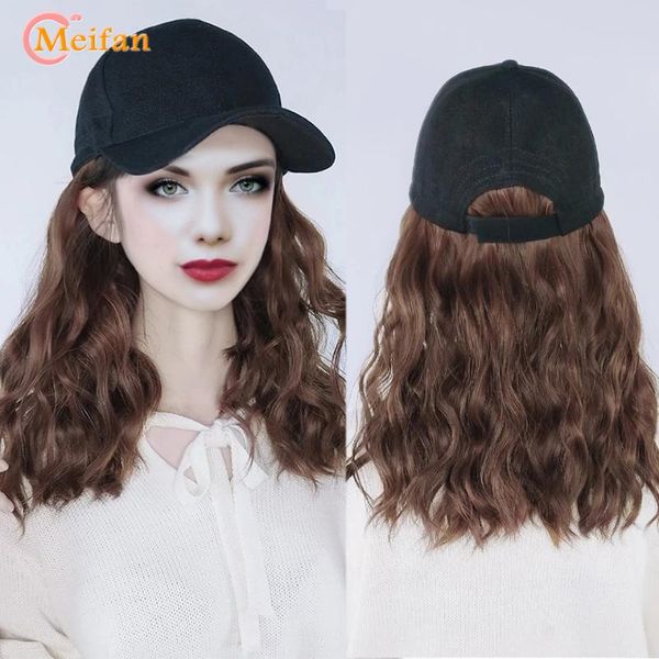 synthetic wigs meifan long fluffy natural wave wavy curly hair with hat baseball cap naturally connect adjustable wig, Black
synthetic wigs meifan long fluffy natural wave wavy curly hair with hat baseball cap naturally connect adjustable wig, Black