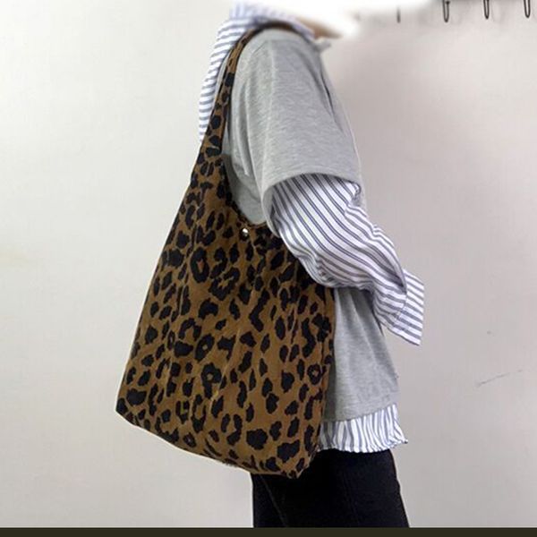 vintage womens shoulder corduroy shopper bags leopard print shopping bag female handbag cotton fabric tote bags for women 2020
vintage womens shoulder corduroy shopper bags leopard print shopping bag female handbag cotton fabric tote bags for women 2020