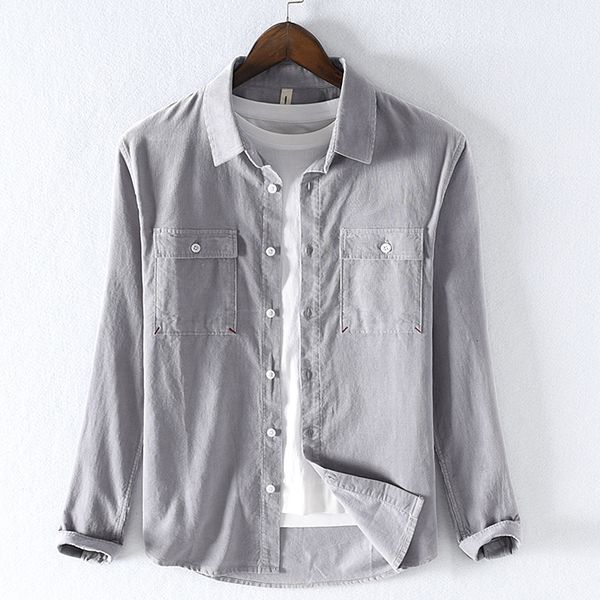 2021 new marca itlia camisas algodo dos manga longa de veludo para homens outono e primavera camisa masculina moda cinza mvvn, White
2021 new marca itlia camisas algodo dos manga longa de veludo para homens outono e primavera camisa masculina moda cinza mvvn, White