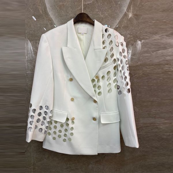 white/black hollow out women spring autumn runway designers long sleeve double breasted slim blazer feminino wyug
white/black hollow out women spring autumn runway designers long sleeve double breasted slim blazer feminino wyug