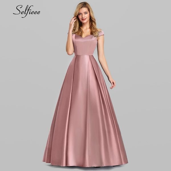 fashion satin long women dresses a-line v-neck off the shoulder elegant summer dresses for party ladies maxi dresses robe femme 210309, Black;gray
fashion satin long women dresses a-line v-neck off the shoulder elegant summer dresses for party ladies maxi dresses robe femme 210309, Black;gray