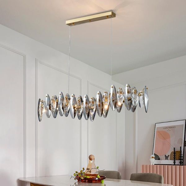 pendant lamps modern crystal light chandelier for dining room luxury smoky gray cristal brief kitchen island hang
pendant lamps modern crystal light chandelier for dining room luxury smoky gray cristal brief kitchen island hang