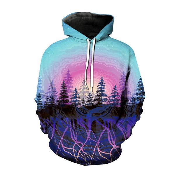men's hoodies & sweatshirts nature landscape tree 3d print fashion hooded sweatshirt men women casual hoodie pullover christmas hip hop, Black 
men's hoodies & sweatshirts nature landscape tree 3d print fashion hooded sweatshirt men women casual hoodie pullover christmas hip hop, Black