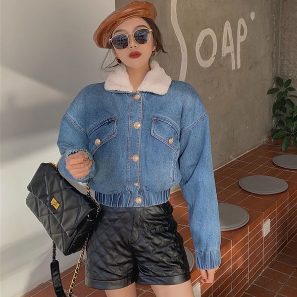 2021 new street winter fashion simple thin creative popular retro high waist denim jacket opu1, Black;brown
2021 new street winter fashion simple thin creative popular retro high waist denim jacket opu1, Black;brown