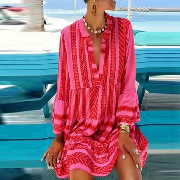 party dresses v-neck bohemain women summer short sleeve striped mini dress beach casual loose sundress female, White;black
party dresses v-neck bohemain women summer short sleeve striped mini dress beach casual loose sundress female, White;black