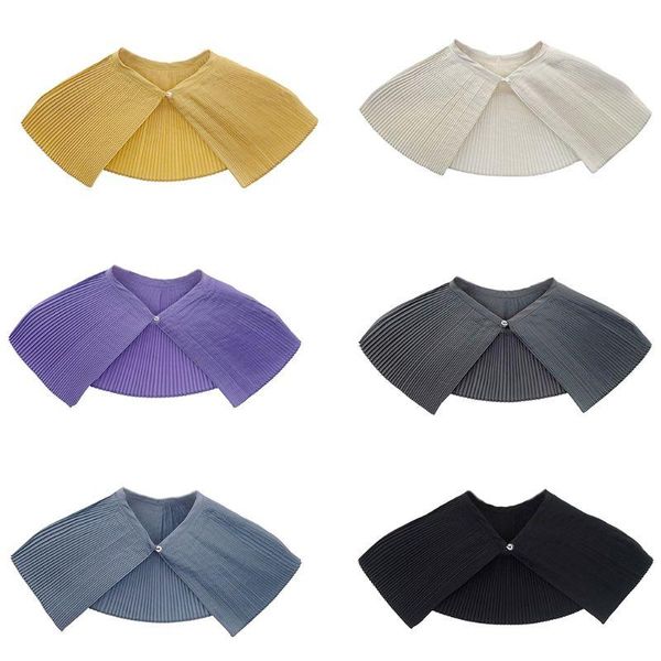 bow ties korean women fan-shaped pleated false collar personality solid color decorative blouse ruffle large shawl cloak short cape capel, Black;gray
bow ties korean women fan-shaped pleated false collar personality solid color decorative blouse ruffle large shawl cloak short cape capel, Black;gray