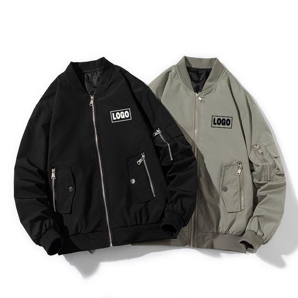 men's jackets custom logo spring bomber men windbreaker vintage autumn loose casual coat couple thin jacket large size zipper clothes, Black;brown
men's jackets custom logo spring bomber men windbreaker vintage autumn loose casual coat couple thin jacket large size zipper clothes, Black;brown