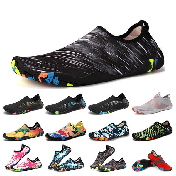 mens swimming diving outdoor beach shoes soft-soled creek sneakers orange barefoot skin snorkeling wading fitness womens trainers