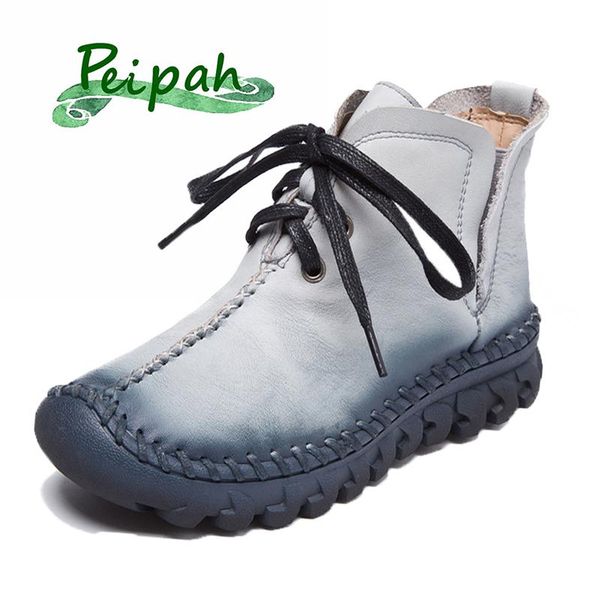 boots peipah handmade retro women genuine leather ankle for woman casual lace-up cow shoes autumn, Black
boots peipah handmade retro women genuine leather ankle for woman casual lace-up cow shoes autumn, Black