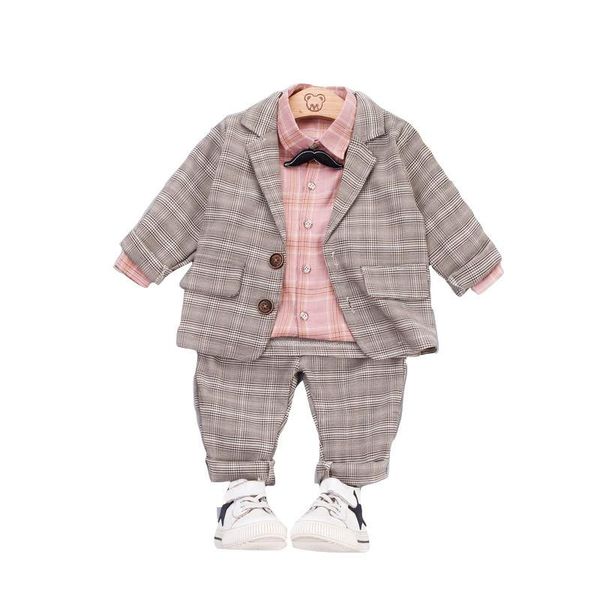 clothing sets autumn children baby clothes kids boys plaid coat long sleeve pants 3pcs/sets toddler fashion cotton infant tracksuits, White
clothing sets autumn children baby clothes kids boys plaid coat long sleeve pants 3pcs/sets toddler fashion cotton infant tracksuits, White