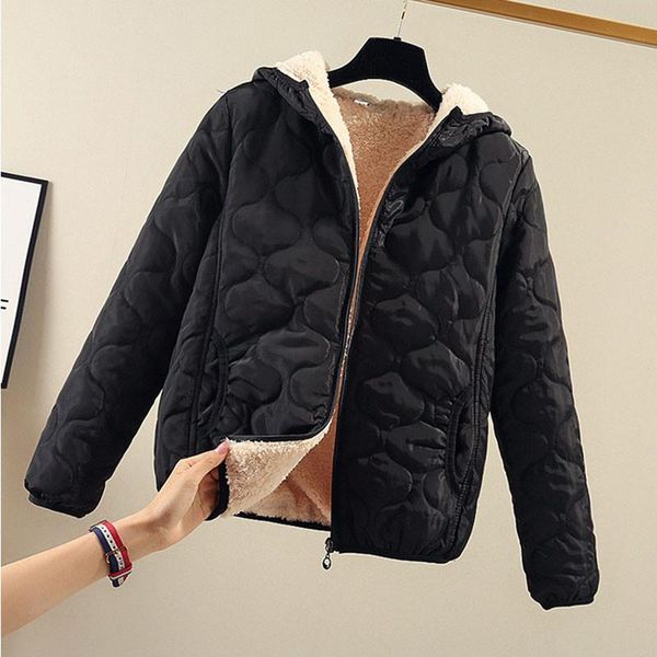 women's trench coats cotton winter short lamb coat jacket long-sleeved hooded korean version plus velvet thick snow, Tan;black
women's trench coats cotton winter short lamb coat jacket long-sleeved hooded korean version plus velvet thick snow, Tan;black