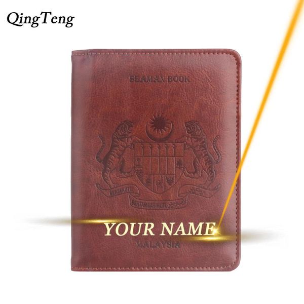 card holders engraved name rfid women men passport cover malaysia id holder customized business wallet case travel accessories, Brown;gray
card holders engraved name rfid women men passport cover malaysia id holder customized business wallet case travel accessories, Brown;gray