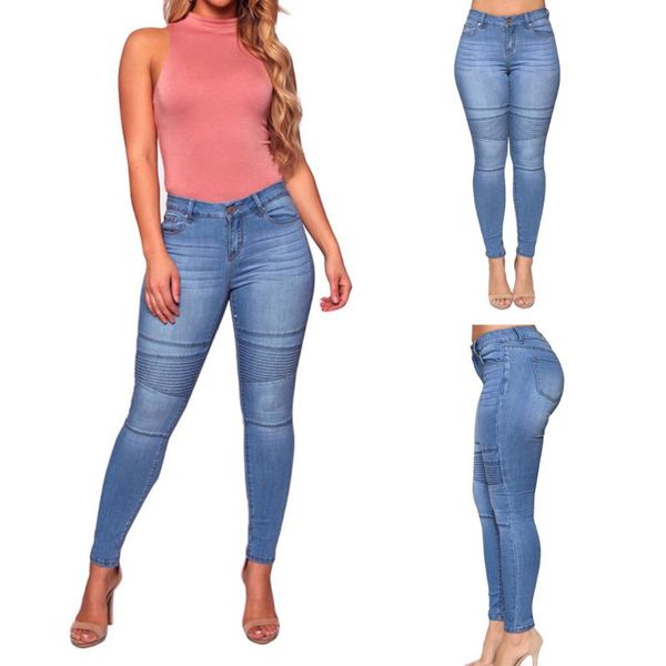 women's jeans 2021 autumn summer ultra-thin blue casual tight-up high-waist elastic button zipper denim trousers l0819
women's jeans 2021 autumn summer ultra-thin blue casual tight-up high-waist elastic button zipper denim trousers l0819