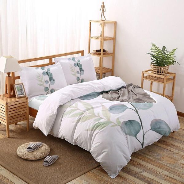 2/3/4pcs bedding set plant leaves green white duvet cover creative comforter bed cover set housse de couette bedclothes
2/3/4pcs bedding set plant leaves green white duvet cover creative comforter bed cover set housse de couette bedclothes