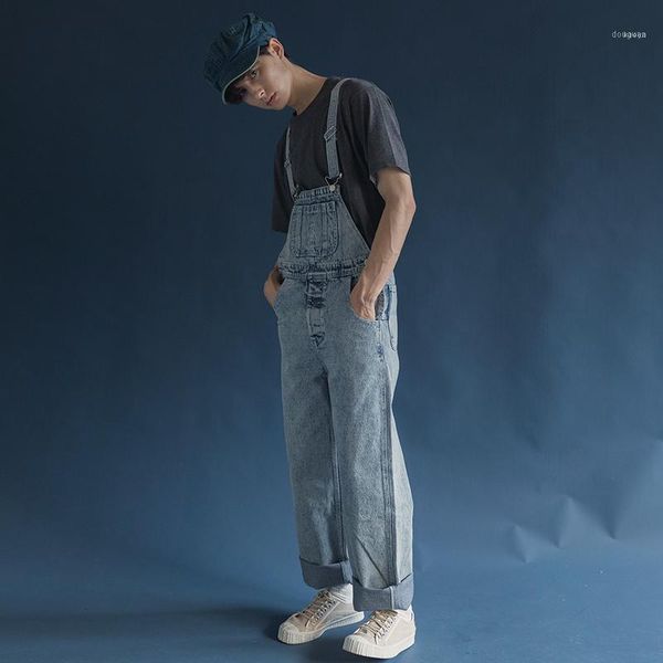 men's clothing gd hair stylist fashion retro distress snowflake rompers loose couple denim bib pants singer costumes1, Blue
men's clothing gd hair stylist fashion retro distress snowflake rompers loose couple denim bib pants singer costumes1, Blue